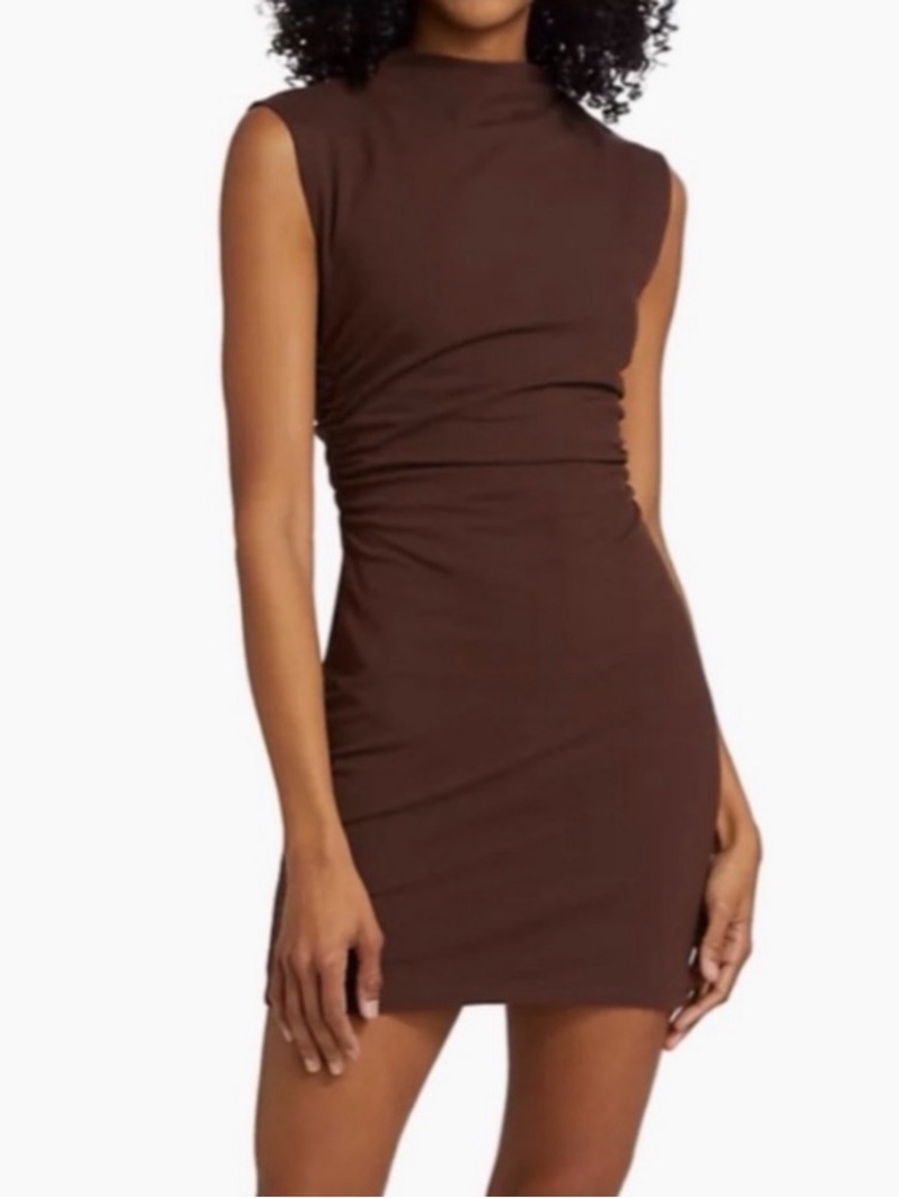 Reformation Alden Knit Mini Dress – Chocolate Brown – NWT – Size S
